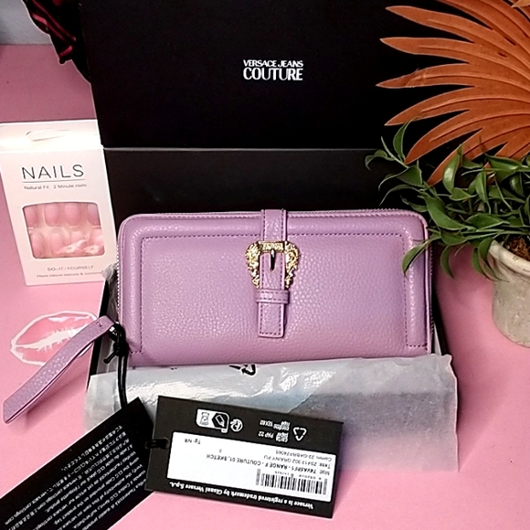 Versace jeans couture New Wallet 4x8 NEW ON BOX - Picture 1 of 15